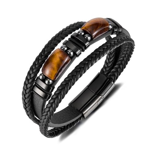 New arrival🤩Tiger Eye Leather Braided Bracelet - Bring wealth and good luck👀