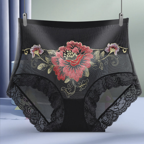 🌸High Waist Premium Lace Embroidered Panties🌸Buy 1 get 2 other color free