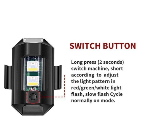 🌈LED Anti-collision Strobe 7 Colors Cool Lights🏍️