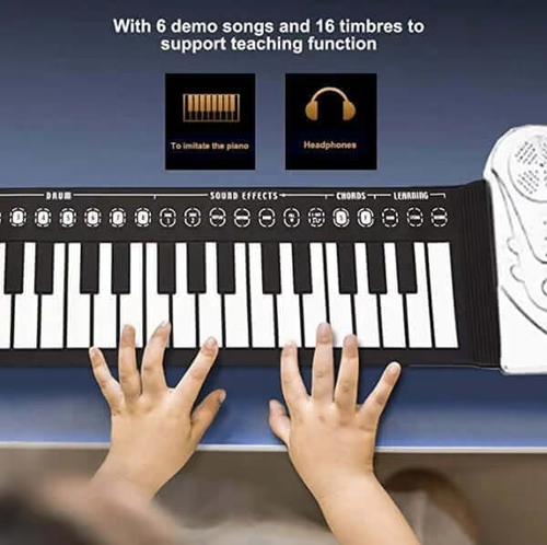 👑49-Key Hand Roll Portable Piano👑
