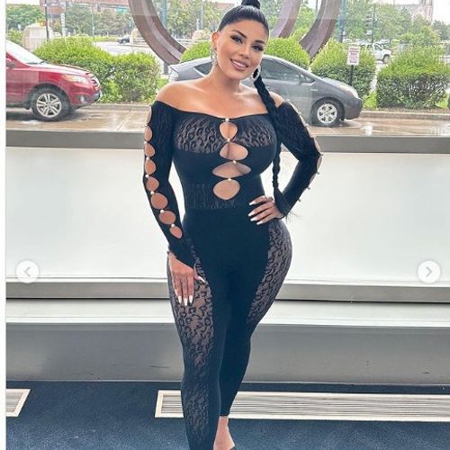 😍😍Slim Fit Hot Diamond See-through Slim Fit Hip-hugging Hot Diamond Jumpsuit😍😍
