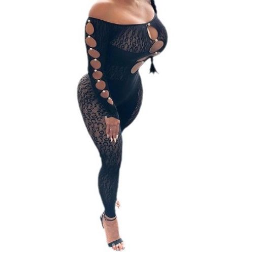 😍😍Slim Fit Hot Diamond See-through Slim Fit Hip-hugging Hot Diamond Jumpsuit😍😍