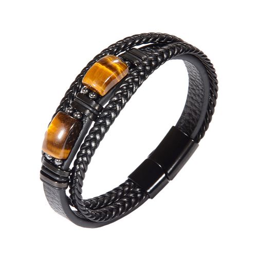 New arrival🤩Tiger Eye Leather Braided Bracelet - Bring wealth and good luck👀