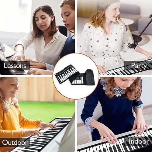 👑49-Key Hand Roll Portable Piano👑