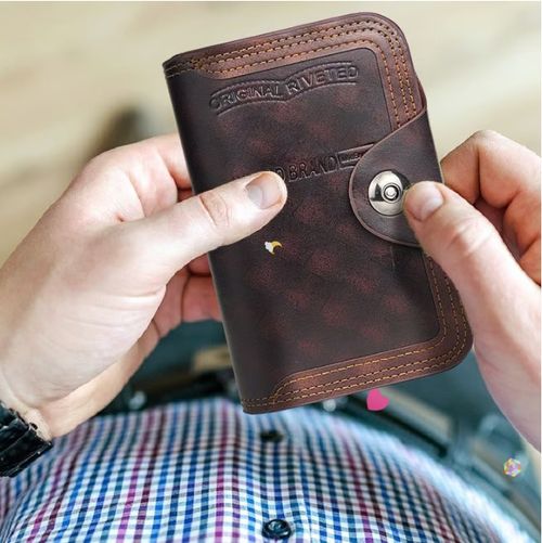 Large-capacity Tri-fold Men's Wallet