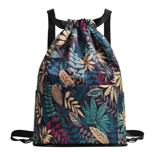 💚Drawstring Folding Large Capacity Wet & Dry Travel Sports Backpack