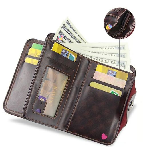 Large-capacity Tri-fold Men's Wallet