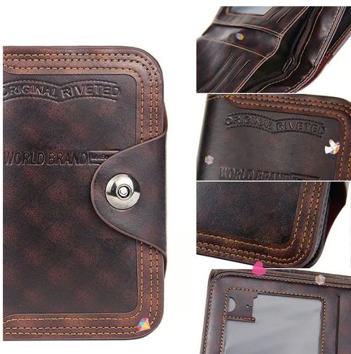 Large-capacity Tri-fold Men's Wallet