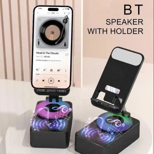 Audio Phone Holder 3 in 1 Phone Holder 360 Degree Rotating Phone Holder with 9D Surround Anti-Slip Base