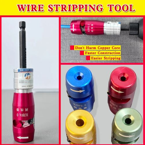 Wire stripping tool - DPJ Wire twisting tool - 1-4 hexagonal screwdriver bit holder (Special note: This product does not include a machine)