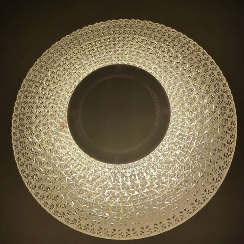 Simple modern bluetooth music ceiling lamp two-color seven-tone lighting bedroom hotel party hall indoor lamp