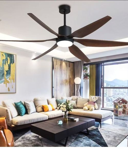 Modern Style Indoor Ceiling Fan Light 5 Straight Wooden Blades 6-Speed ​​Reversible DC Motor 3-Color Dimmable LED Remote Control