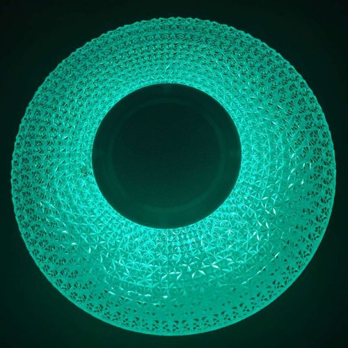 Simple modern bluetooth music ceiling lamp two-color seven-tone lighting bedroom hotel party hall indoor lamp