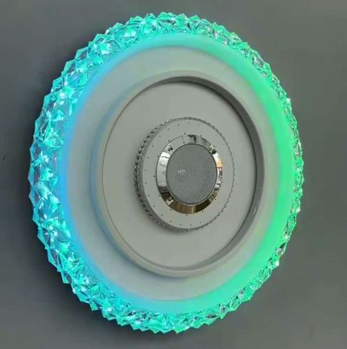 Simple modern bluetooth music ceiling lamp two-color seven-tone lighting bedroom hotel party hall indoor lamp