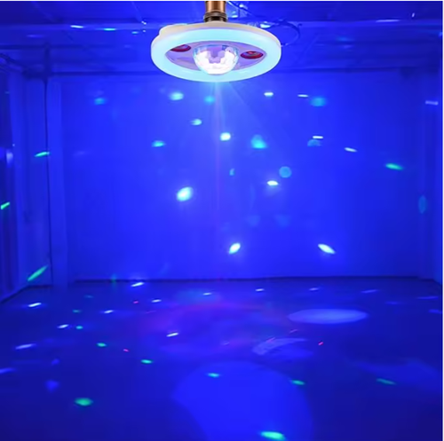 RGB White B22 Ceiling Disco Light Speaker 40 Modes Home Christmas Birthday Wedding DJ Party Bluetooth Music Light