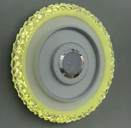 Simple modern bluetooth music ceiling lamp two-color seven-tone lighting bedroom hotel party hall indoor lamp