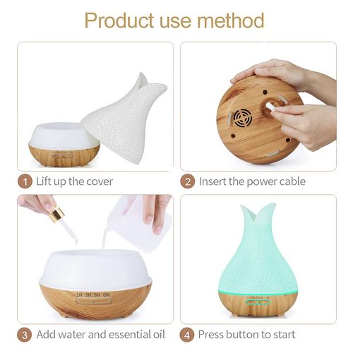 New design flower-shaped high-end essential oil diffuser aromatherapy machine home small sleep aid aromatherapy machine now buy a bottle of essential oil for free