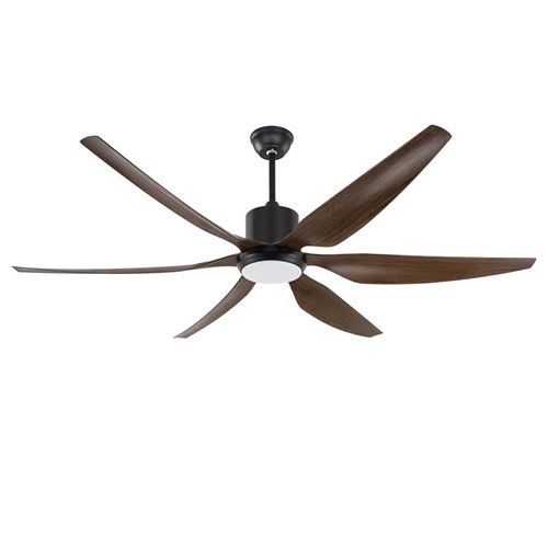 Modern Style Indoor Ceiling Fan Light 5 Straight Wooden Blades 6-Speed ​​Reversible DC Motor 3-Color Dimmable LED Remote Control