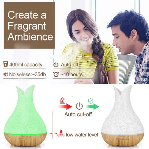 New design flower-shaped high-end essential oil diffuser aromatherapy machine home small sleep aid aromatherapy machine now buy a bottle of essential oil for free