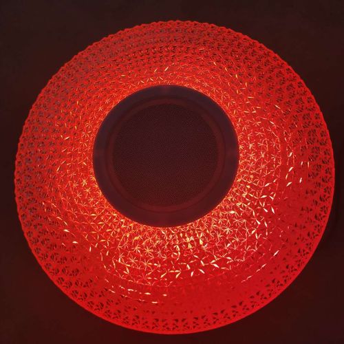 Simple modern bluetooth music ceiling lamp two-color seven-tone lighting bedroom hotel party hall indoor lamp