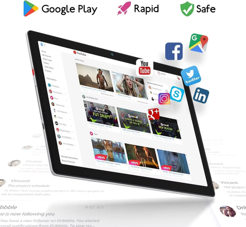 High quality 10 inch tablet pro screen dual SIM dual standby 3G call gameWith 128G memory card