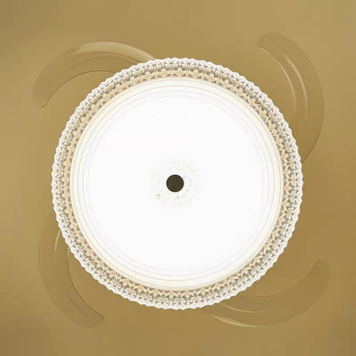 Modern simple invisible fan lamp with fan and remote control energy-saving foldable blades suitable for children's room bedroom dining room