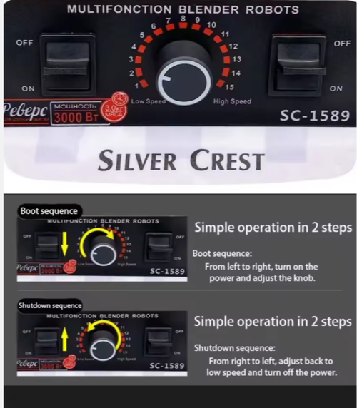 Blender 2.5L Large Capacity Commercial Blender Grinder Heavy Duty Blender Moulinex Blender