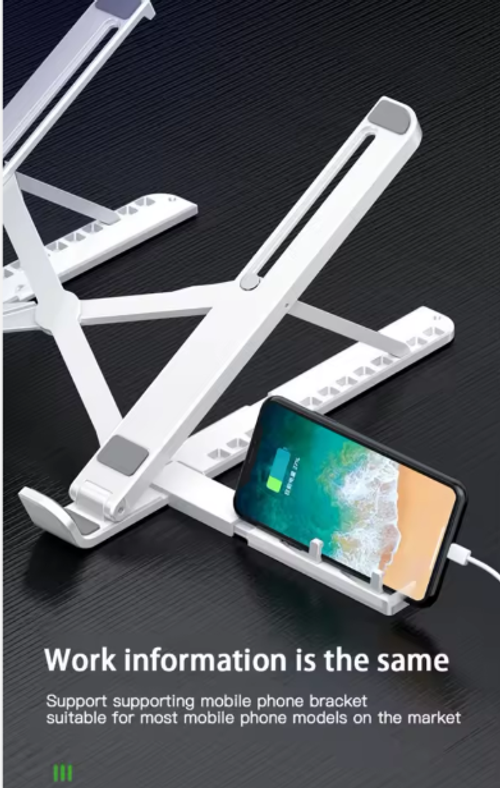 Foldable Desktop Laptop Adjustable Tablet Stand with Cooling Fan Heat Dissipation for MacBook Pro Stand Laptop Stand Cooler