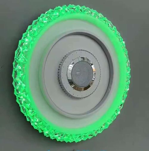 Simple modern bluetooth music ceiling lamp two-color seven-tone lighting bedroom hotel party hall indoor lamp