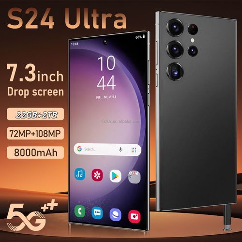 Novo smartphone S24 Ultra Edition 2020 com 22 GB + 2 TB de armazenamento, ecrã de 7,3 polegadas, bateria de 7000 mAh e resolução HD