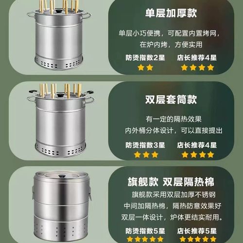 Churrasqueira vertical sem fumo, churrasqueira portátil em aço inoxidável para uso no interior.