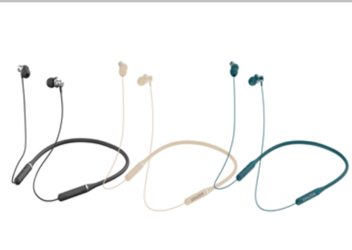 Auricular Bluetooth 5.4 com faixa de pescoço confortável, auricular desportivo com redução de ruído