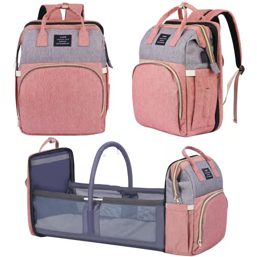 🔥 Oferta imperdível de 2025: Mochila para muda fraldas e bebé - 49% DESCONTO! 👶