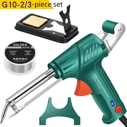 Pistola de soldar portátil 110 V com luz, pistola de soldar semiautomática multifunções de 60 W, máquina de soldar a ferro