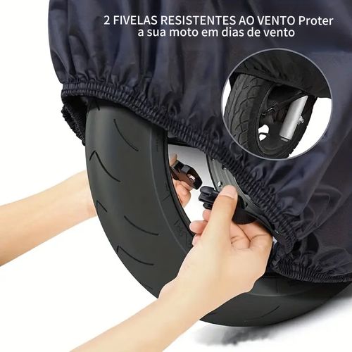 🔥🔥🔥Capas para moto, capa resistente à prova de água 210D com proteção UV e rasgos, com design de furos para bloqueio de tecido de segurança🔥