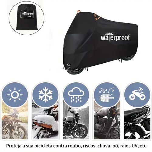 🔥🔥🔥Capas para moto, capa resistente à prova de água 210D com proteção UV e rasgos, com design de furos para bloqueio de tecido de segurança🔥