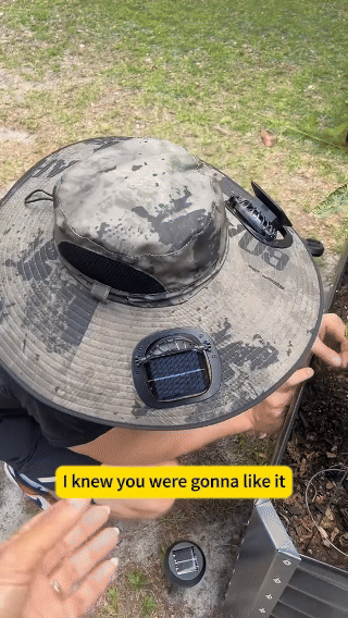 🔥⚡2025 New Ultralight Solar Fan Sun Hat – Lighter Than a Baseball!