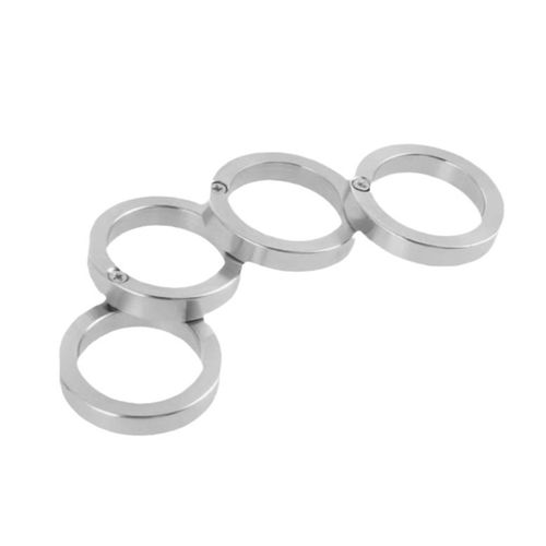 Titanium Steel Folding Brass Knuckle Duster Ring - Elite Tactical Edition