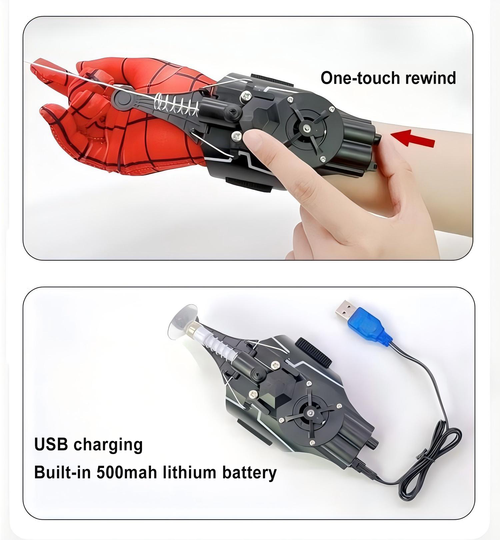 Electric spider web shooter USB charging