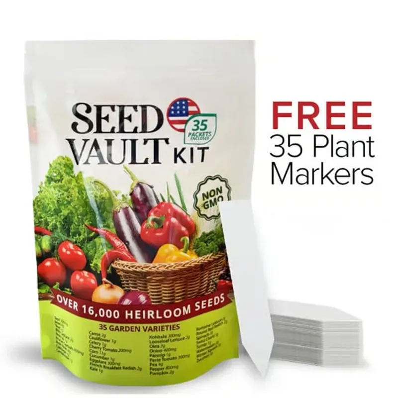 Vegetable Seed Vault Kit | 35 Variety Pack