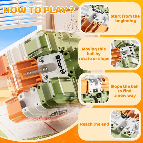 Large Maze 3D Puzzle Cube - Educational Puzzle Toy