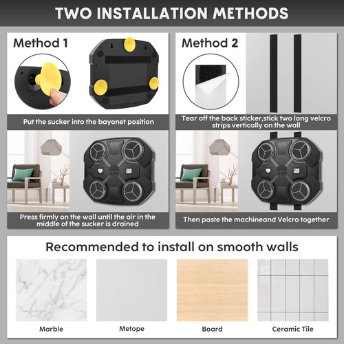 Intelligent Music Boxing Trainer Electronic Boxing Practice Wall Target Boxing Machine Home Wall Hanging Sanda Sandbag for Kids