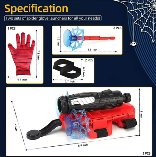 Spider web shooter toy