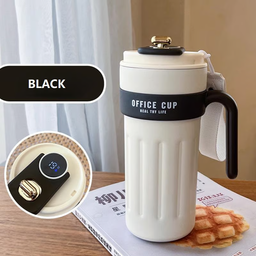 Led Temperature Display Coffee Mug Stainless Steel Thermos