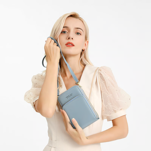 Leather Small Crossbody Bag Mini Messenger Shoulder Handbag