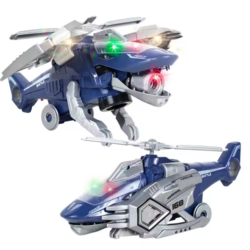 LED Transforming Dinosaur Helicopter Toy