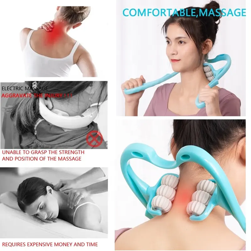 6 Wheel Pressure Point Neck Massager