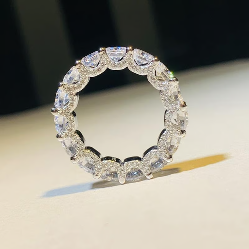 Full Star River Ring, Handmade with 266