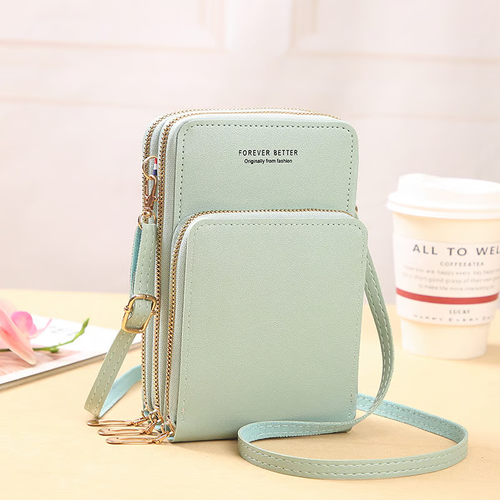 Leather Small Crossbody Bag Mini Messenger Shoulder Handbag