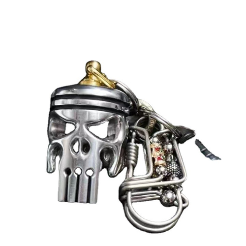 Piston art skull keychain （pendantflashlight）